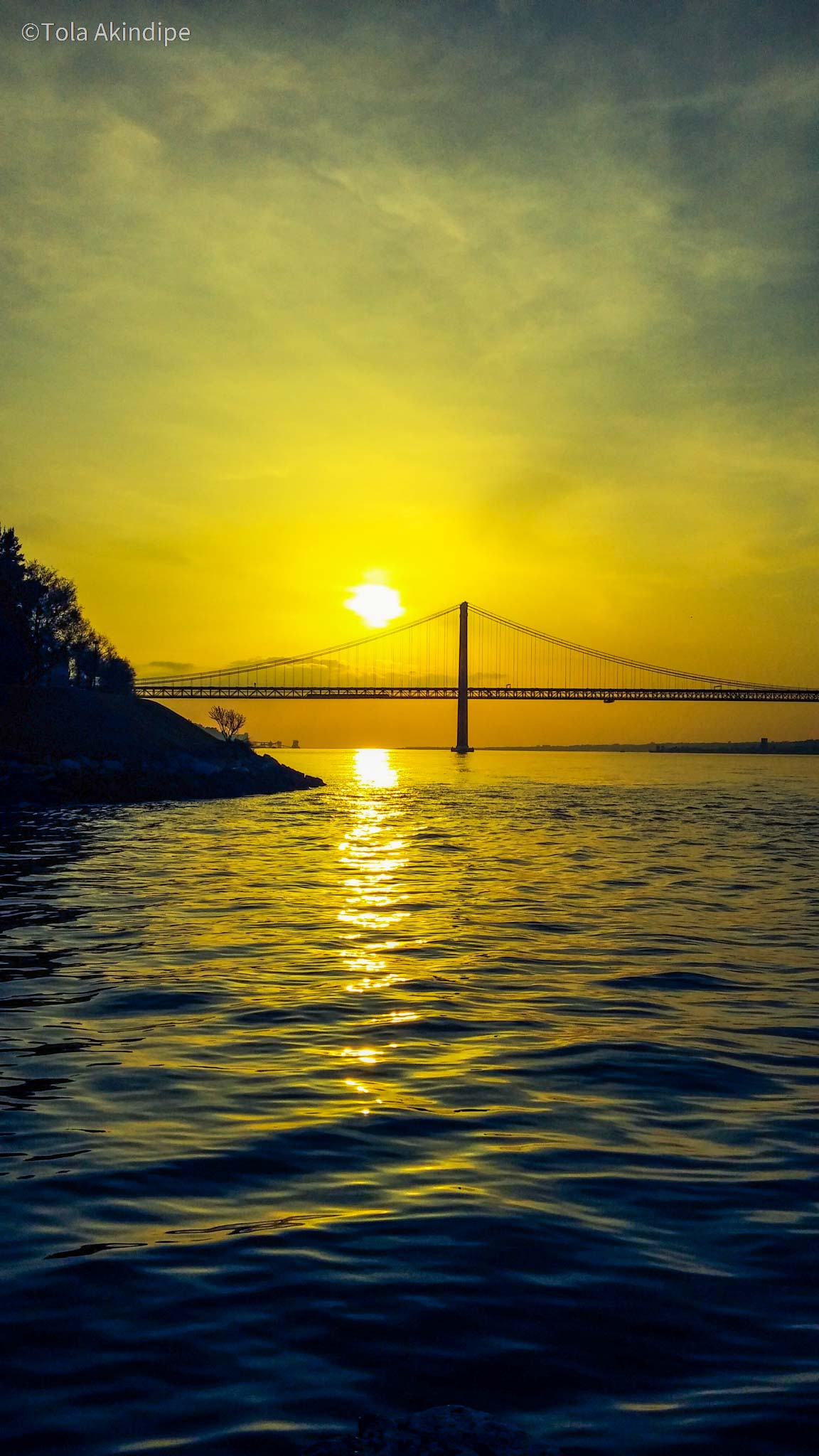 Lisbon Sunset over Tagus River